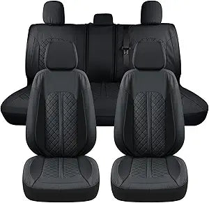 F150 Seat Covers Full Set Leather Waterproof Car Seat Cover Seat Protector Custom Fit .