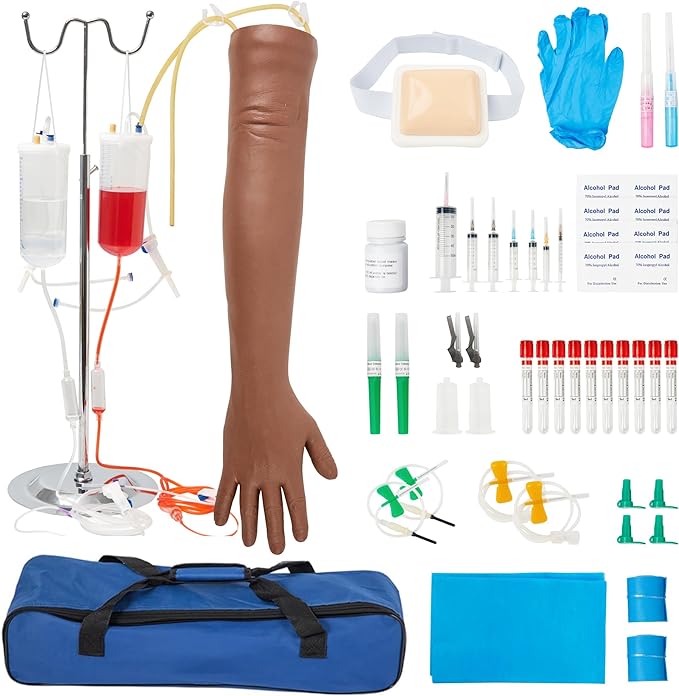 Phlebotomy Practice Kit, Complete Venipuncture and Injection IV Practice Essentials.