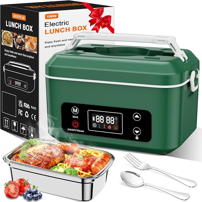 Adult Electric Lunch Box,Pro 24000mah Heated Lunch Box, Battery Powered
