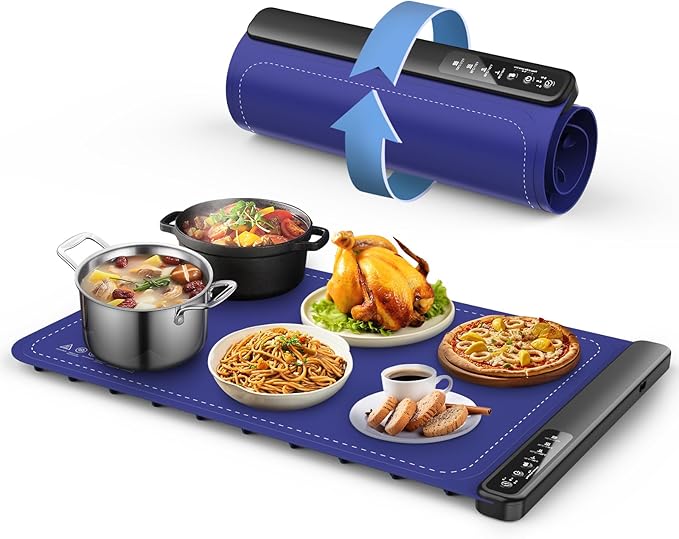 Warming Mat for Food,Warming Trays with 4 Temperature Levels