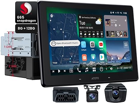 X10 8-Core 10.1" Single & Double Din Android 13 Car Stereo