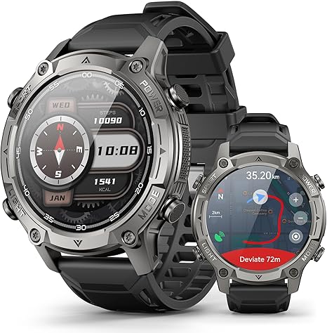 2026 AI Smart Watch with Standalone GPS & Offline Maps, 5ATM Waterproof